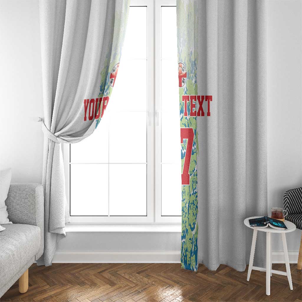 Custom Sardinia Football Window Curtain Sardigna Sporty Style