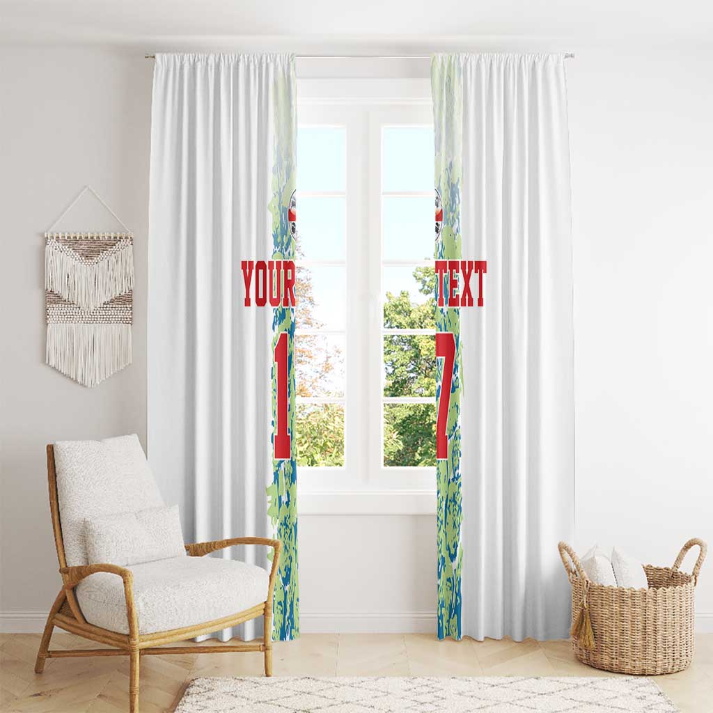 Custom Sardinia Football Window Curtain Sardigna Sporty Style