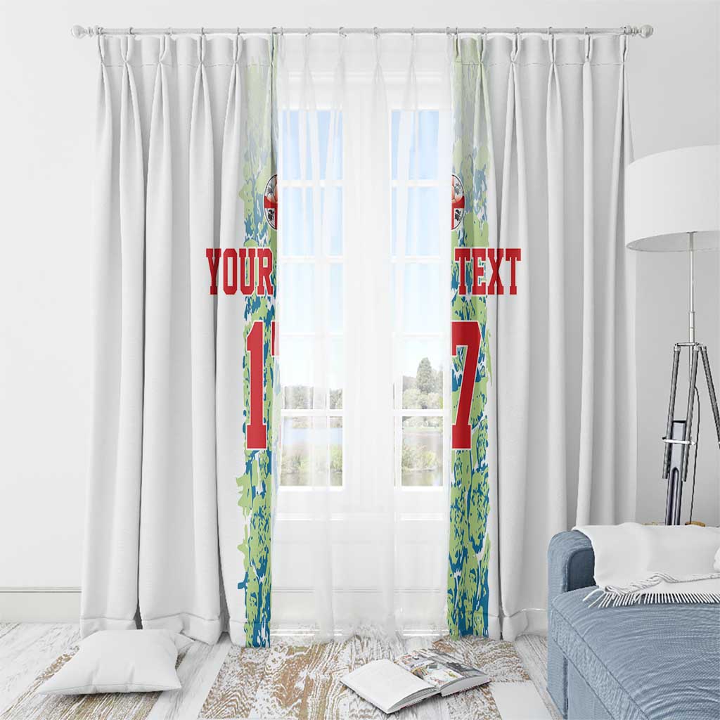 Custom Sardinia Football Window Curtain Sardigna Sporty Style