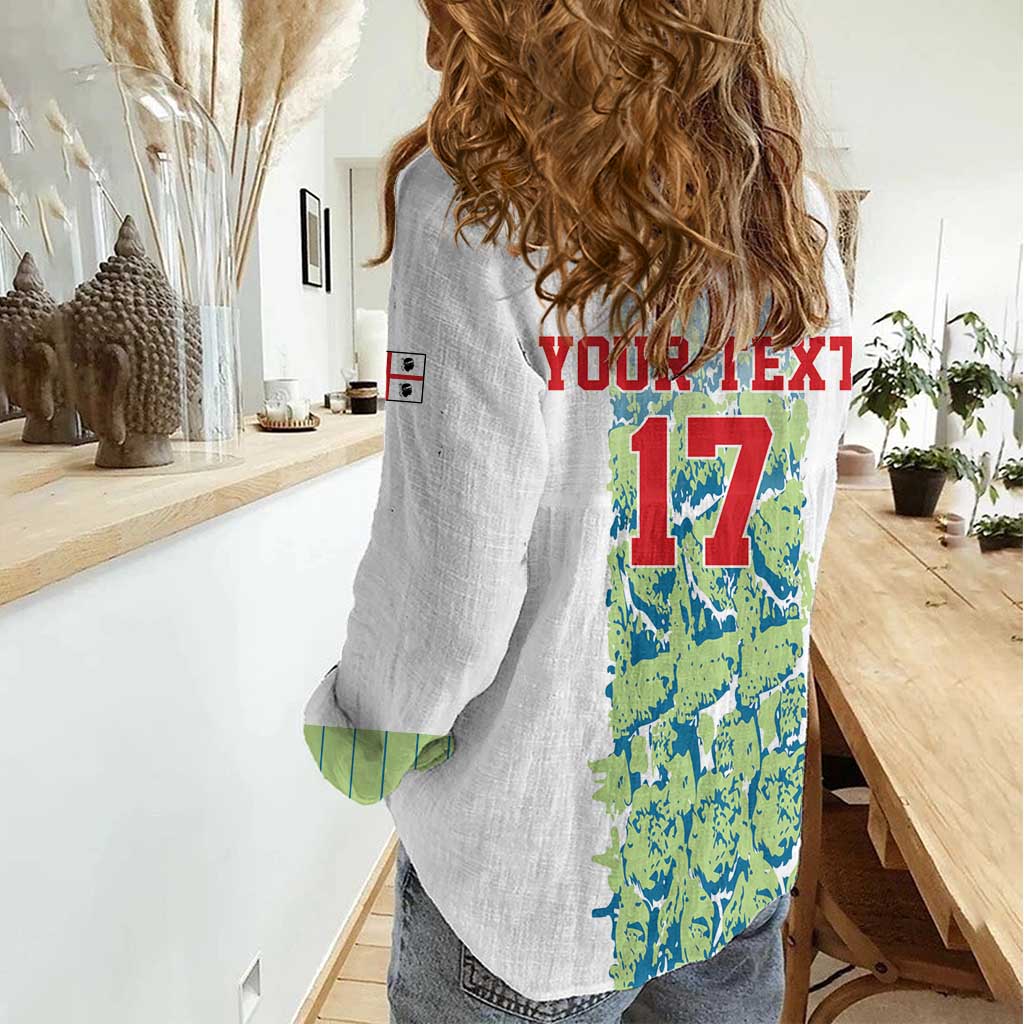 Custom Sardinia Football Women Casual Shirt Sardigna Sporty Style