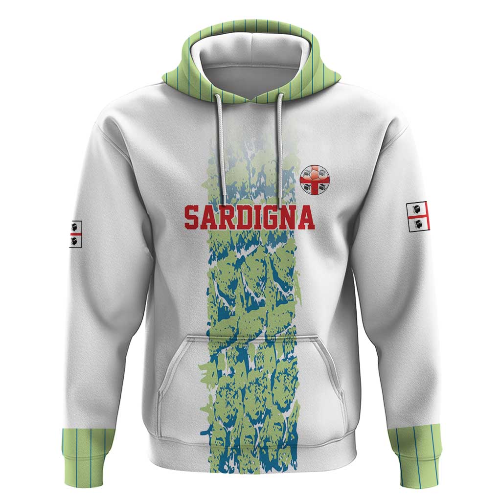 Custom Sardinia Football Zip Hoodie Sardigna Sporty Style