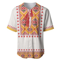 Slovakia Costume Baseball Jersey Traditional Folk Pattern