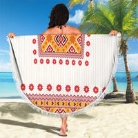 Slovakia Costume Beach Blanket Traditional Folk Pattern
