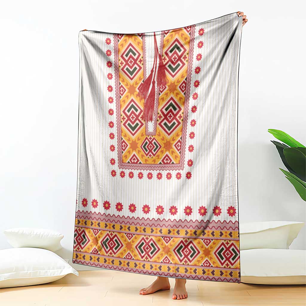 Slovakia Costume Blanket Traditional Folk Pattern