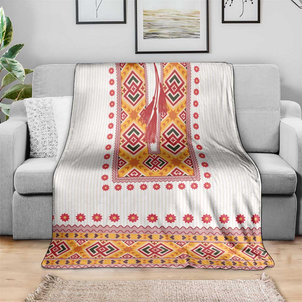 Slovakia Costume Blanket Traditional Folk Pattern