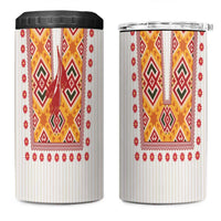 Slovakia Costume 4 in 1 Can Cooler Tumbler Traditional Folk Pattern