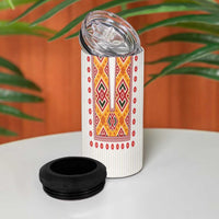 Slovakia Costume 4 in 1 Can Cooler Tumbler Traditional Folk Pattern