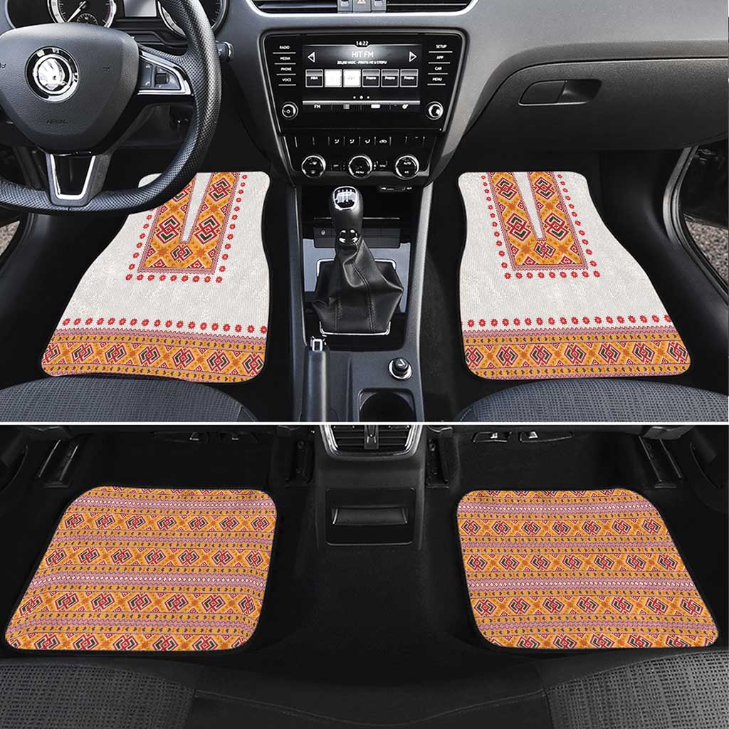 Slovakia Costume Car Mats Traditional Folk Pattern