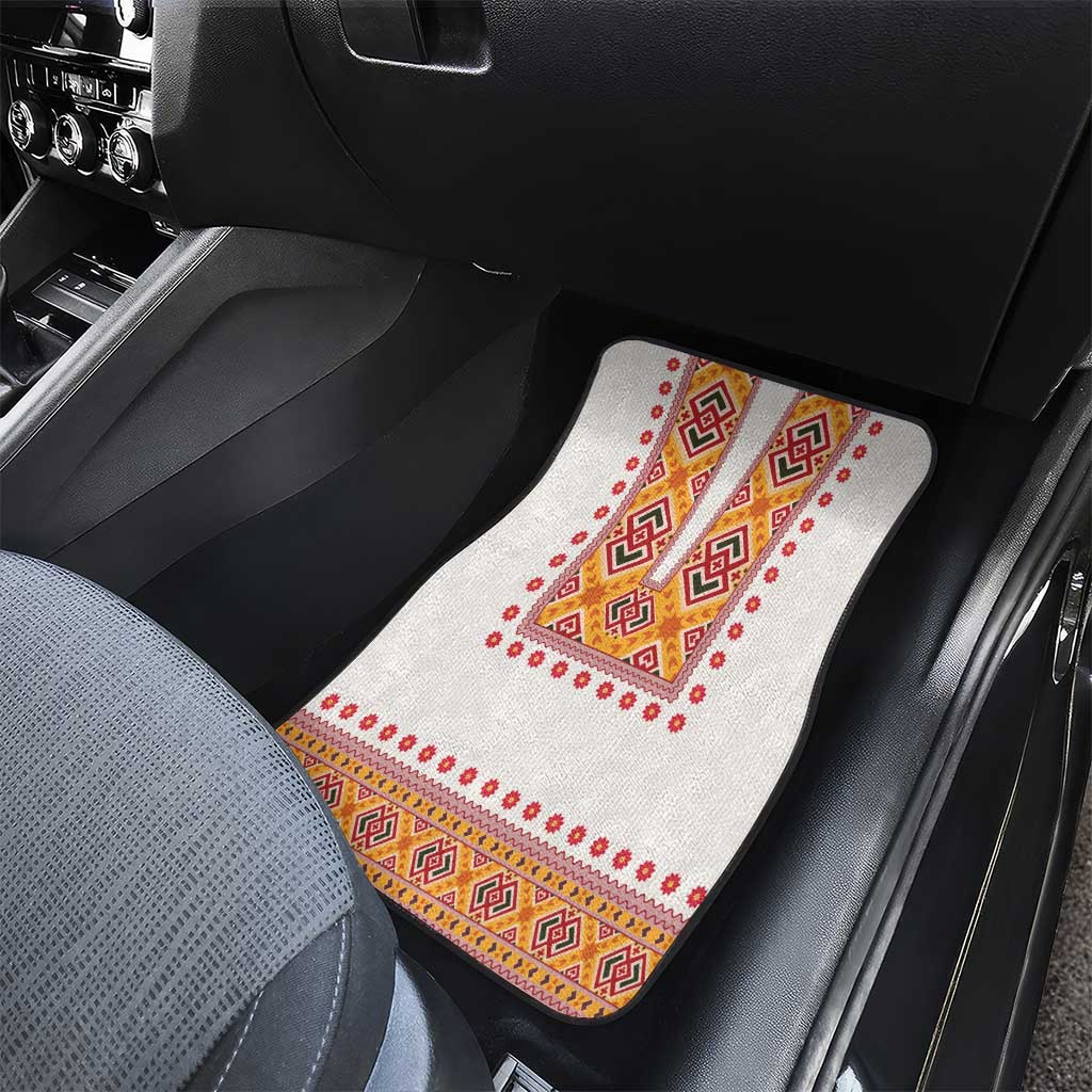 Slovakia Costume Car Mats Traditional Folk Pattern