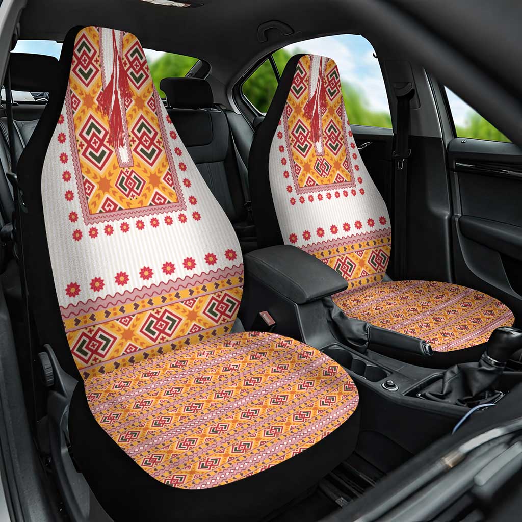Slovakia Costume Car Seat Cover Traditional Folk Pattern