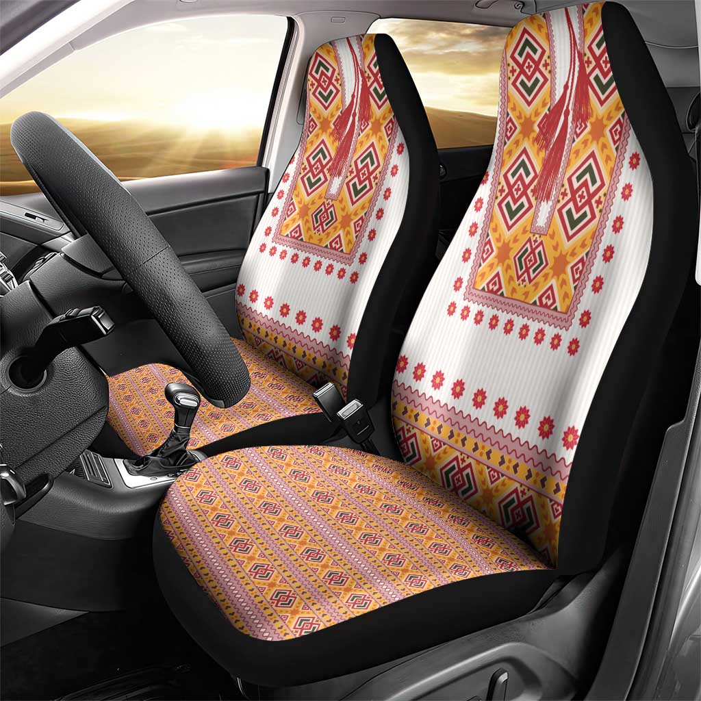 Slovakia Costume Car Seat Cover Traditional Folk Pattern