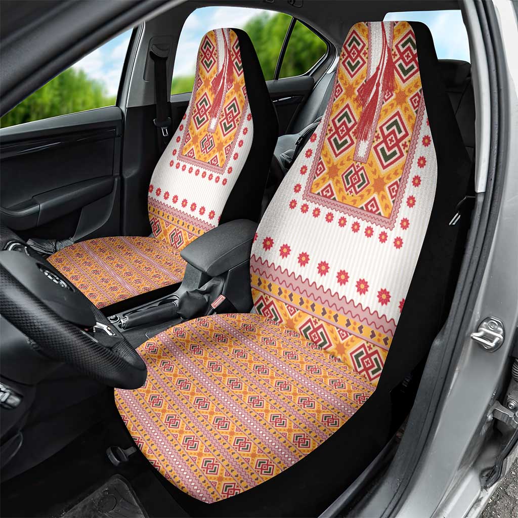 Slovakia Costume Car Seat Cover Traditional Folk Pattern