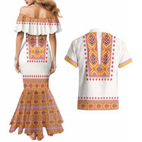 Slovakia Costume Couples Matching Mermaid Dress and Hawaiian Shirt Traditional Folk Pattern