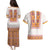 Slovakia Costume Couples Matching Puletasi and Hawaiian Shirt Traditional Folk Pattern