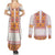 Slovakia Costume Couples Matching Summer Maxi Dress and Long Sleeve Button Shirt Traditional Folk Pattern