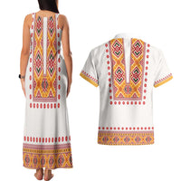 Slovakia Costume Couples Matching Tank Maxi Dress and Hawaiian Shirt Traditional Folk Pattern