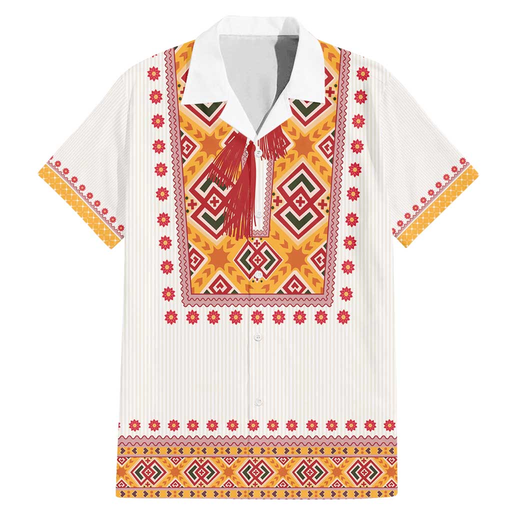 Slovakia Costume Family Matching Mermaid Dress and Hawaiian Shirt Traditional Folk Pattern