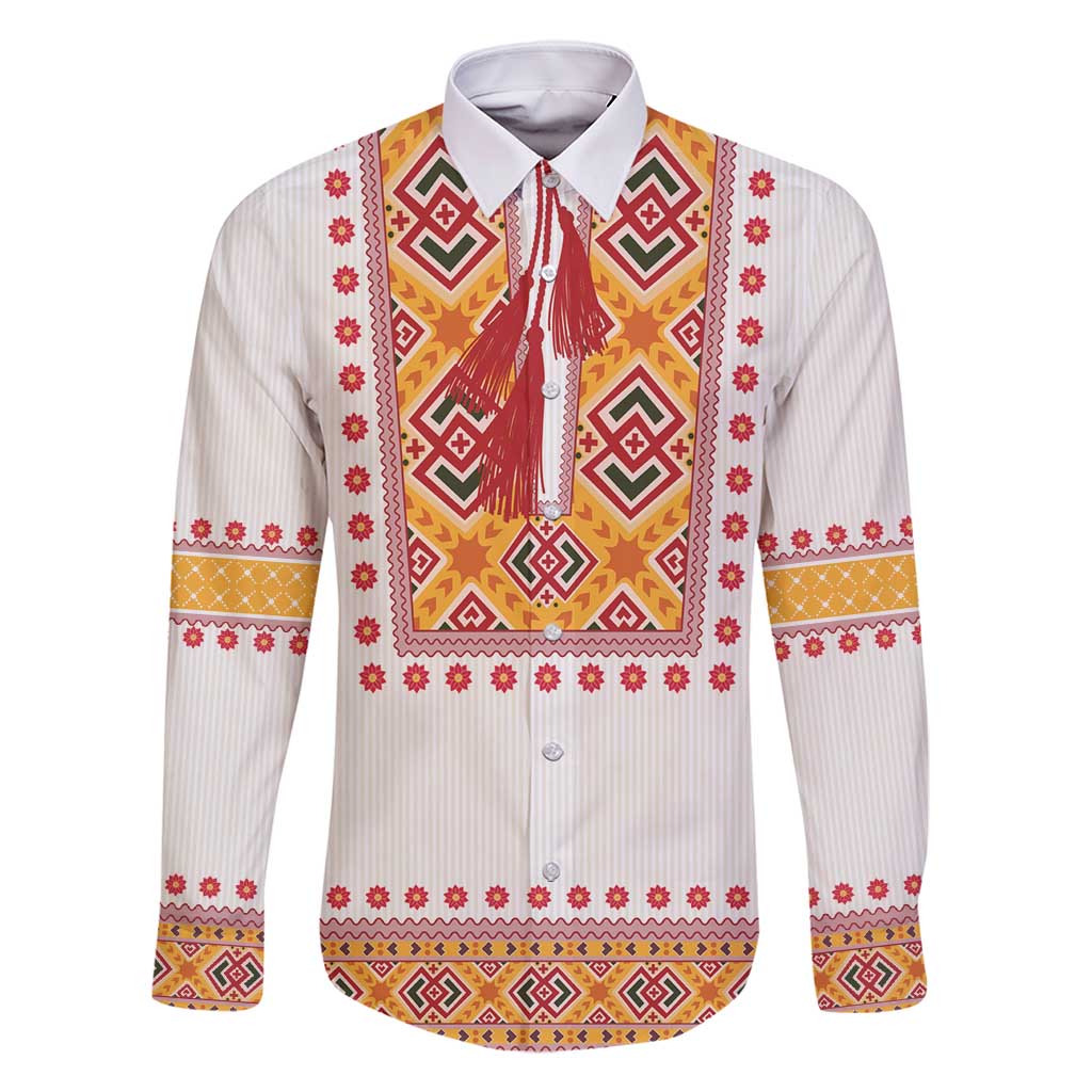 Slovakia Costume Family Matching Mermaid Dress and Hawaiian Shirt Traditional Folk Pattern