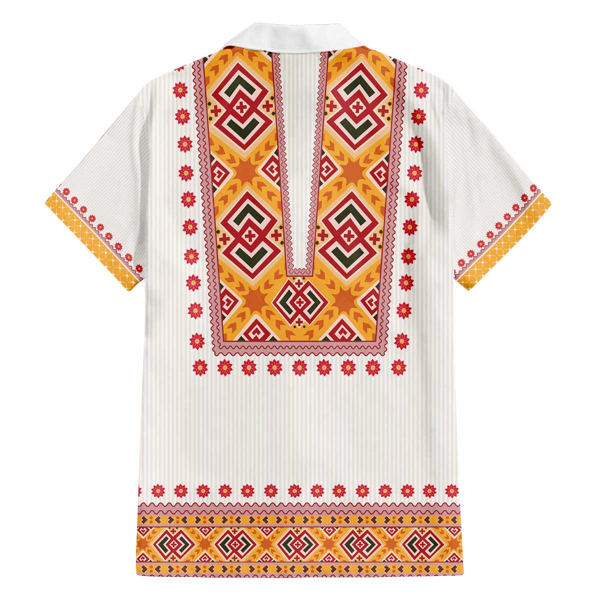 Slovakia Costume Family Matching Off The Shoulder Long Sleeve Dress and Hawaiian Shirt Traditional Folk Pattern