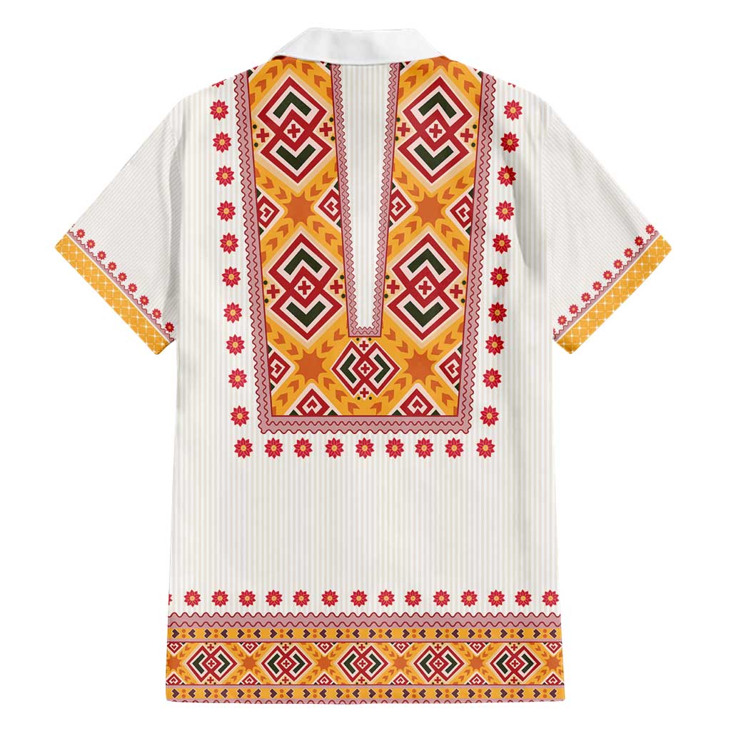 Slovakia Costume Family Matching Short Sleeve Bodycon Dress and Hawaiian Shirt Traditional Folk Pattern