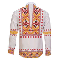 Slovakia Costume Family Matching Short Sleeve Bodycon Dress and Hawaiian Shirt Traditional Folk Pattern