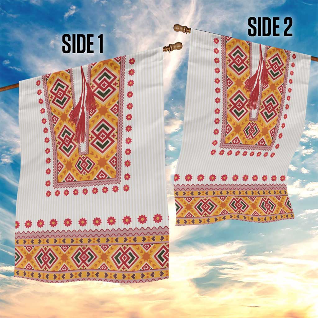 Slovakia Costume Garden Flag Traditional Folk Pattern