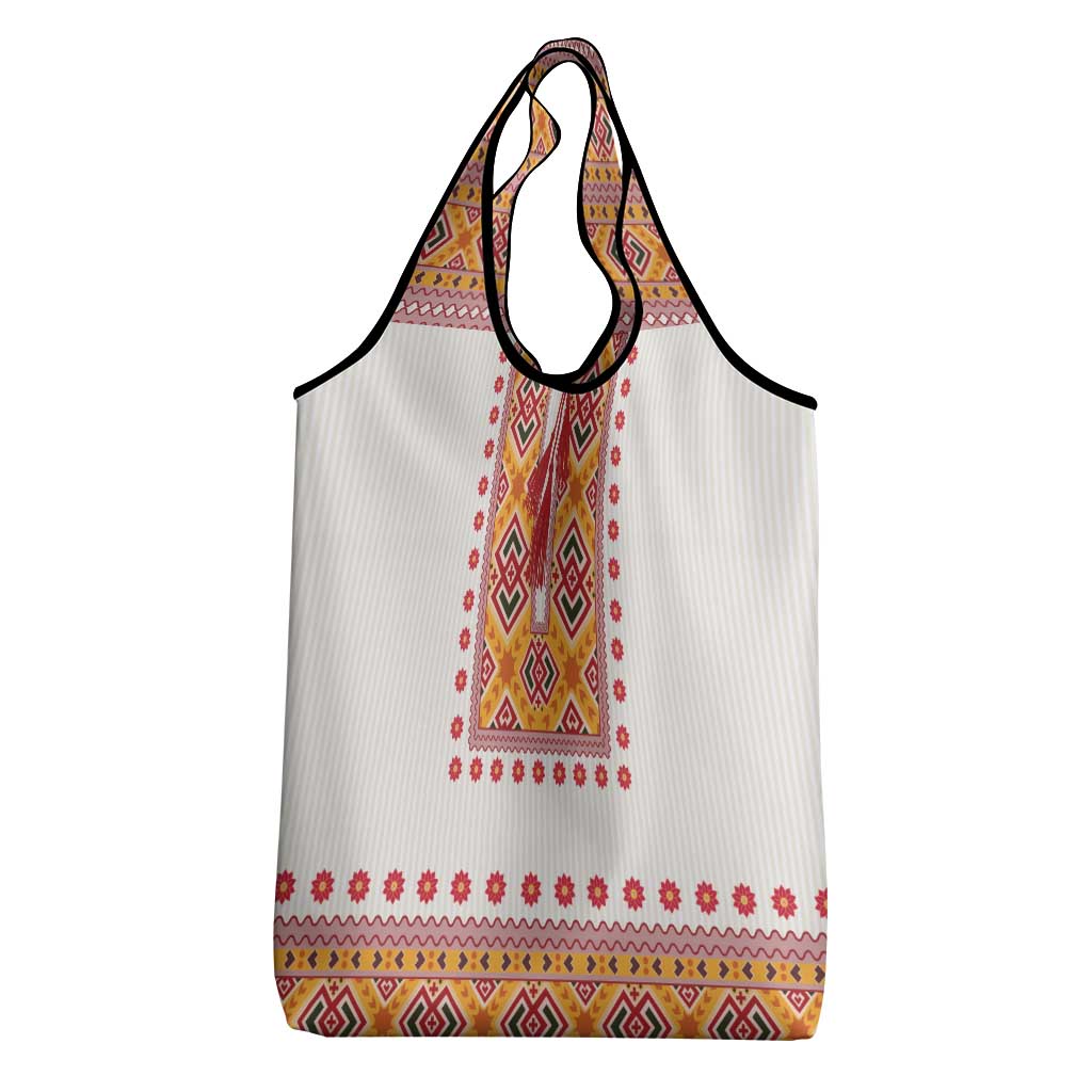 Slovakia Costume Grocery Bag Traditional Folk Pattern