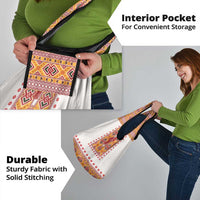 Slovakia Costume Grocery Bag Traditional Folk Pattern