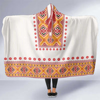Slovakia Costume Hooded Blanket Traditional Folk Pattern