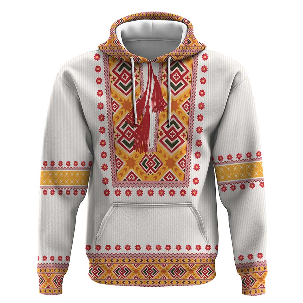 Slovakia Costume Hoodie Traditional Folk Pattern