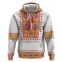 Slovakia Costume Hoodie Traditional Folk Pattern