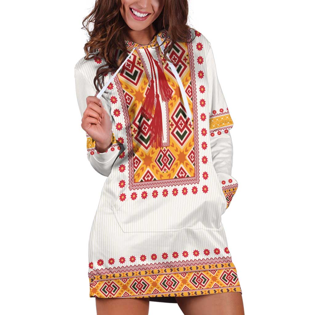 Slovakia Costume Hoodie Dress Traditional Folk Pattern