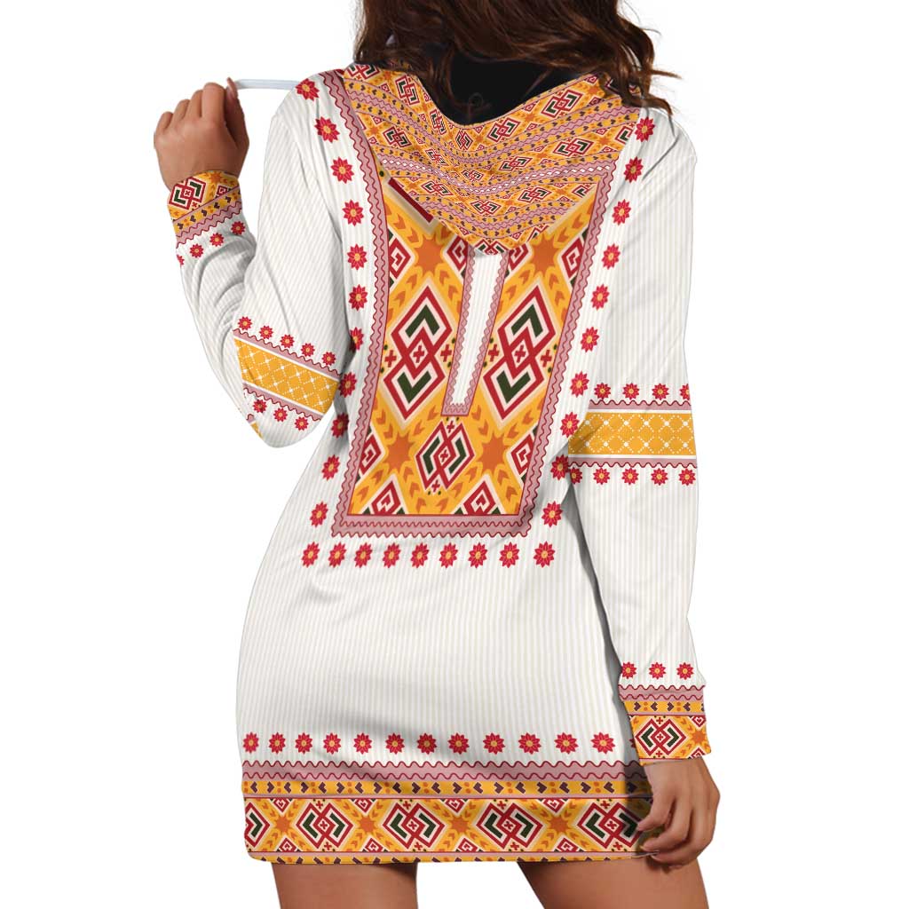 Slovakia Costume Hoodie Dress Traditional Folk Pattern