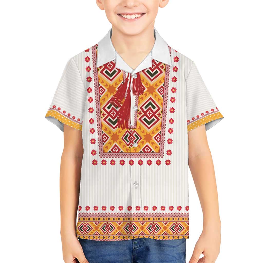 Slovakia Costume Kid Hawaiian Shirt Traditional Folk Pattern