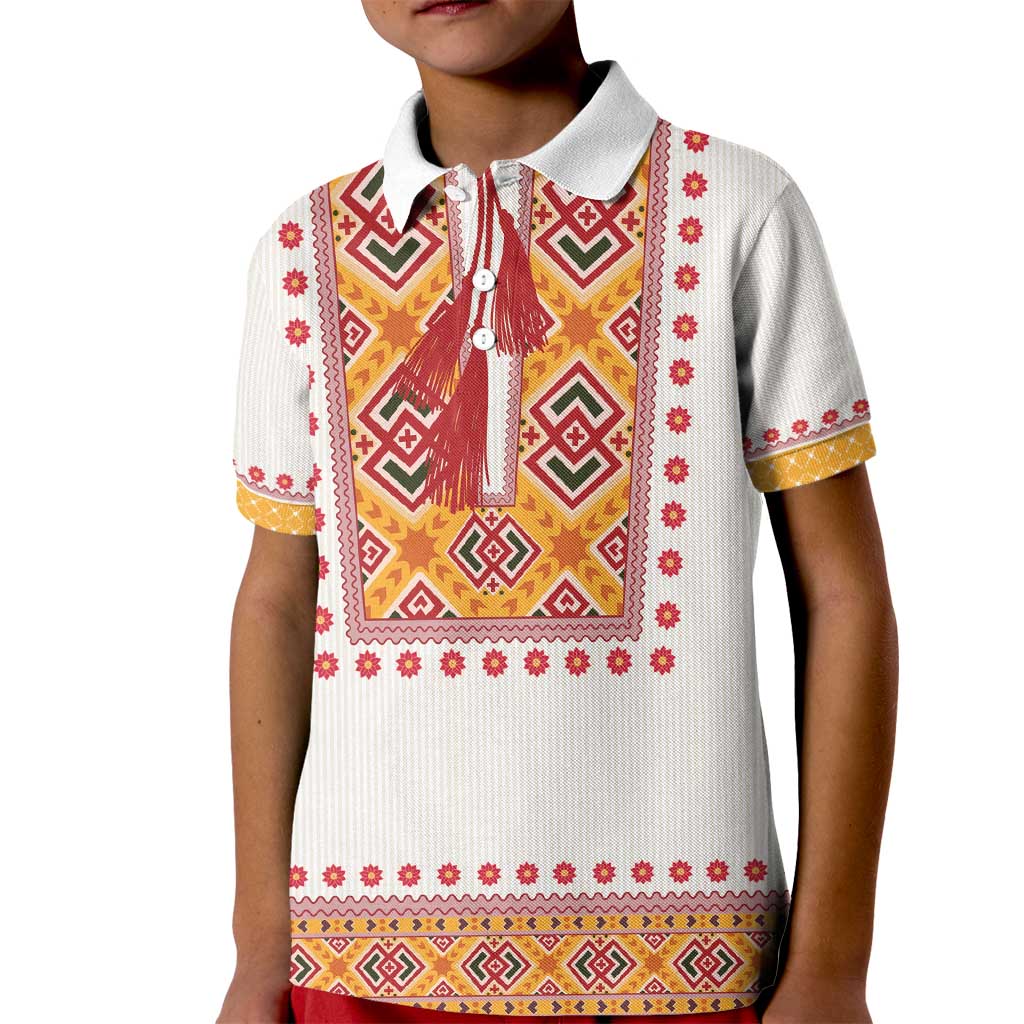 Slovakia Costume Kid Polo Shirt Traditional Folk Pattern