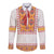 Slovakia Costume Long Sleeve Button Shirt Traditional Folk Pattern