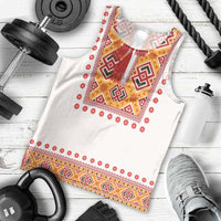 Slovakia Costume Men Tank Top Traditional Folk Pattern
