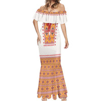 Slovakia Costume Mermaid Dress Traditional Folk Pattern