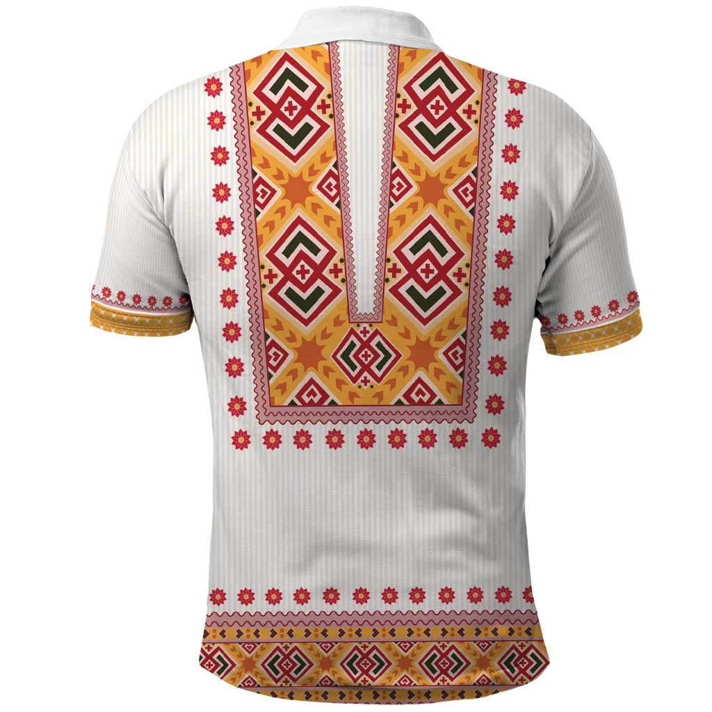 Slovakia Costume Polo Shirt Traditional Folk Pattern