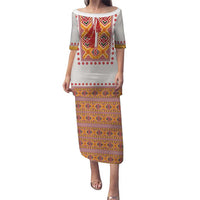 Slovakia Costume Puletasi Traditional Folk Pattern