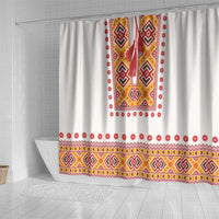 Slovakia Costume Shower Curtain Traditional Folk Pattern