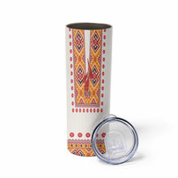 Slovakia Costume Skinny Tumbler Traditional Folk Pattern