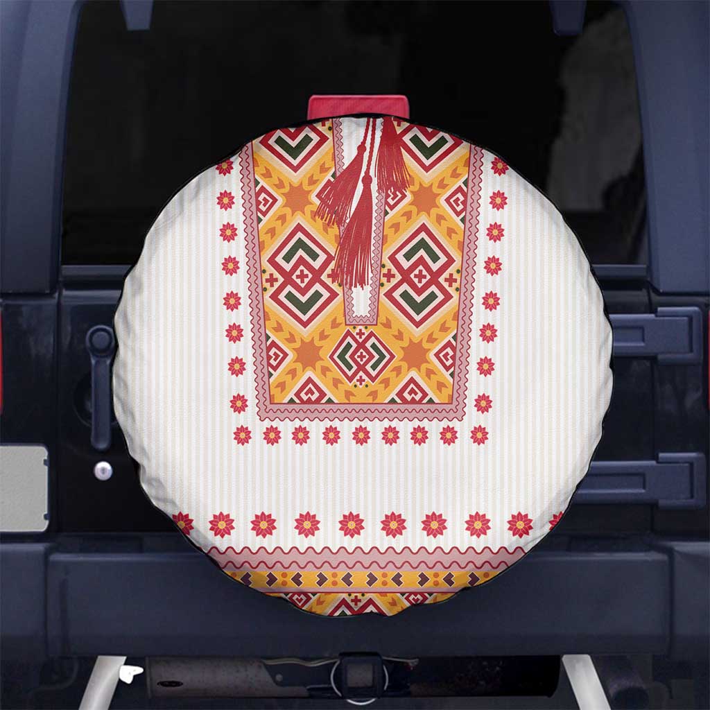 Slovakia Costume Spare Tire Cover Traditional Folk Pattern