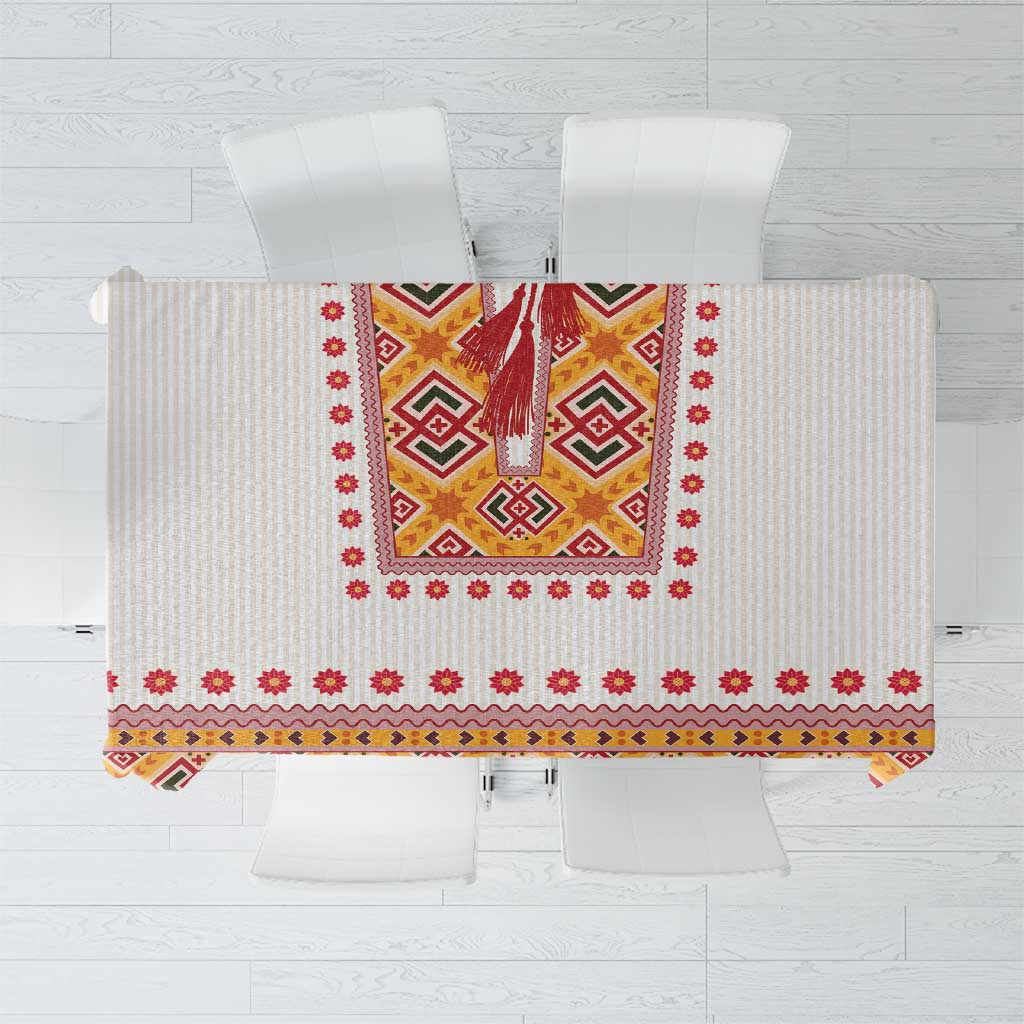 Slovakia Costume Tablecloth Traditional Folk Pattern