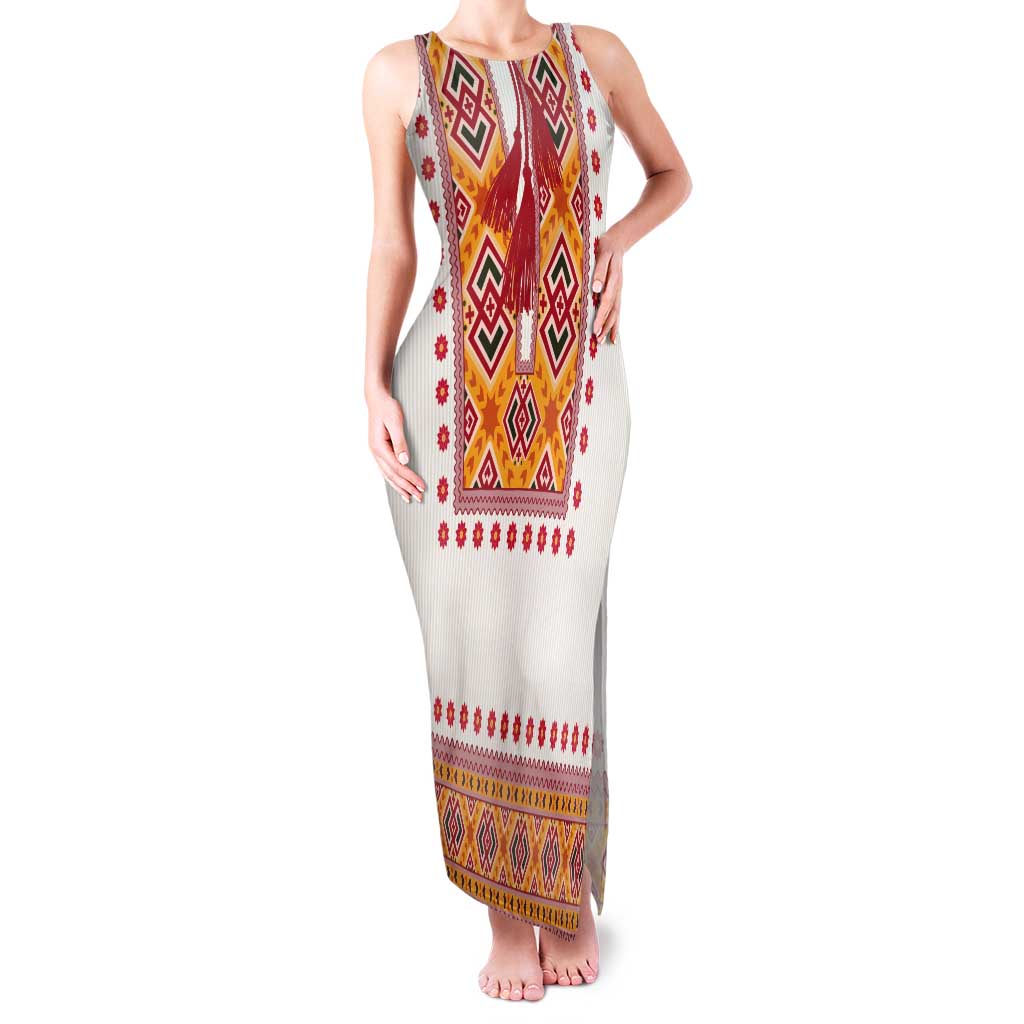 Slovakia Costume Tank Maxi Dress Traditional Folk Pattern