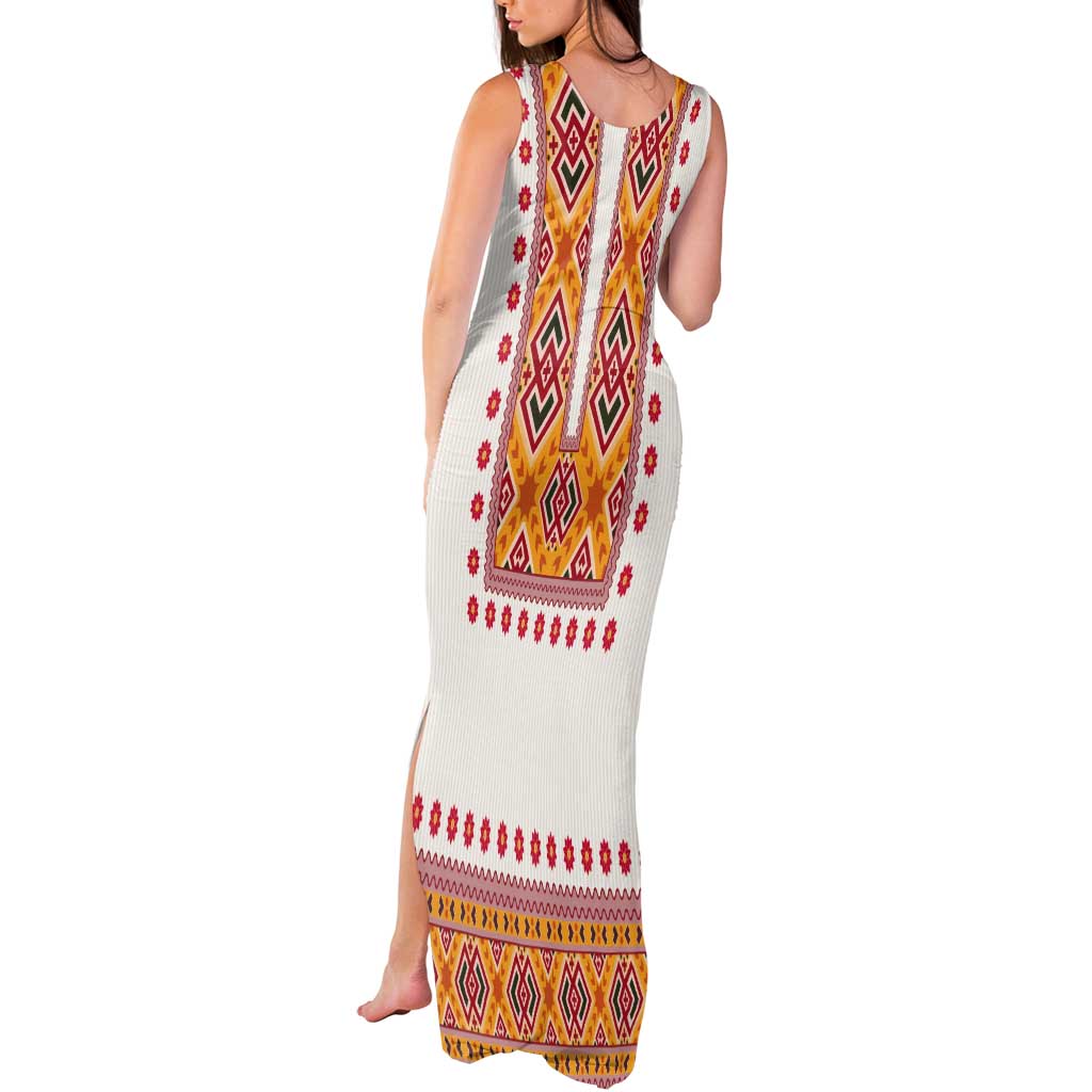 Slovakia Costume Tank Maxi Dress Traditional Folk Pattern