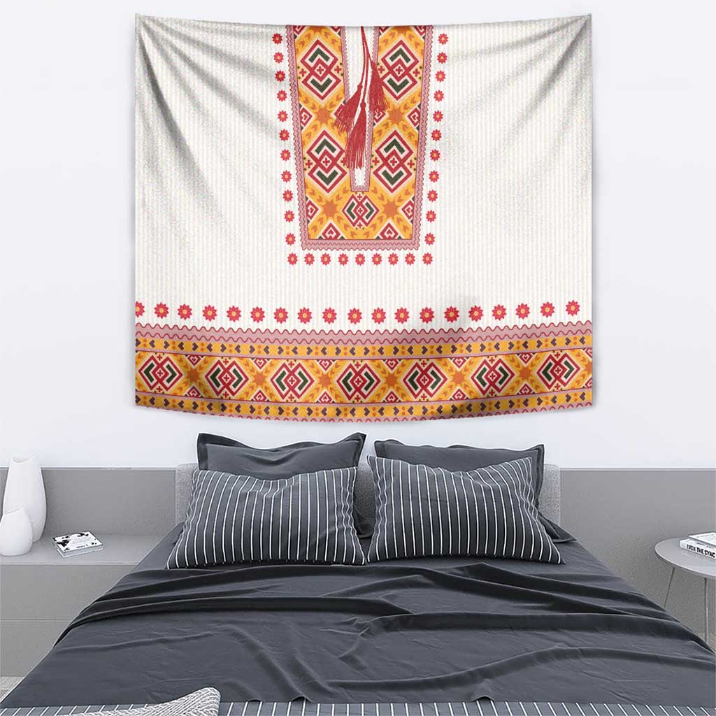 Slovakia Costume Tapestry Traditional Folk Pattern