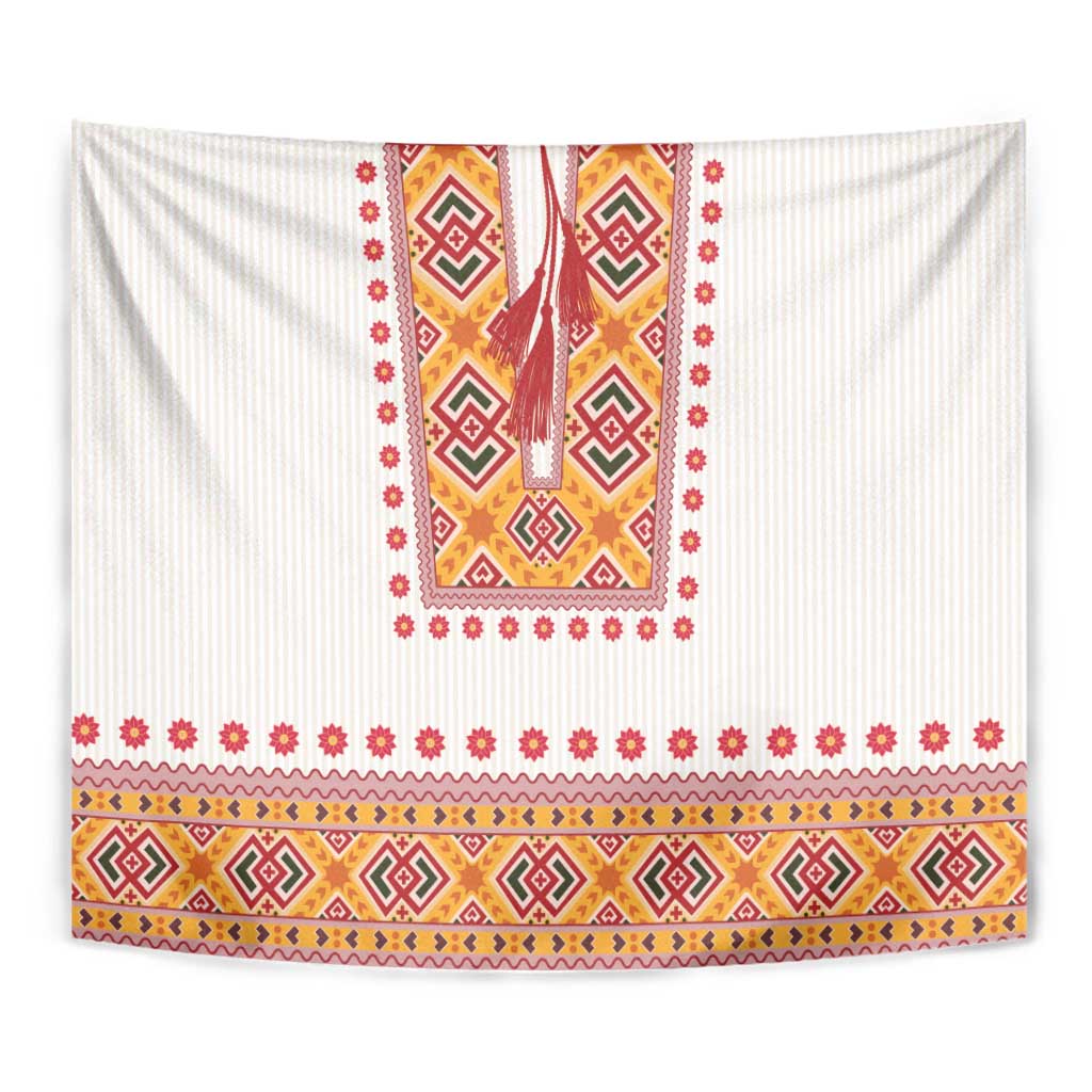 Slovakia Costume Tapestry Traditional Folk Pattern