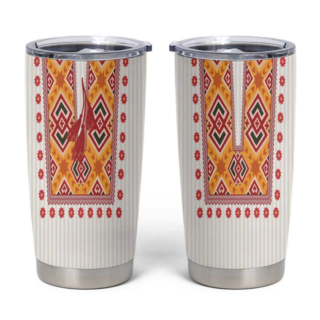 Slovakia Costume Tumbler Cup Traditional Folk Pattern
