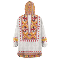 Slovakia Costume Wearable Blanket Hoodie Traditional Folk Pattern